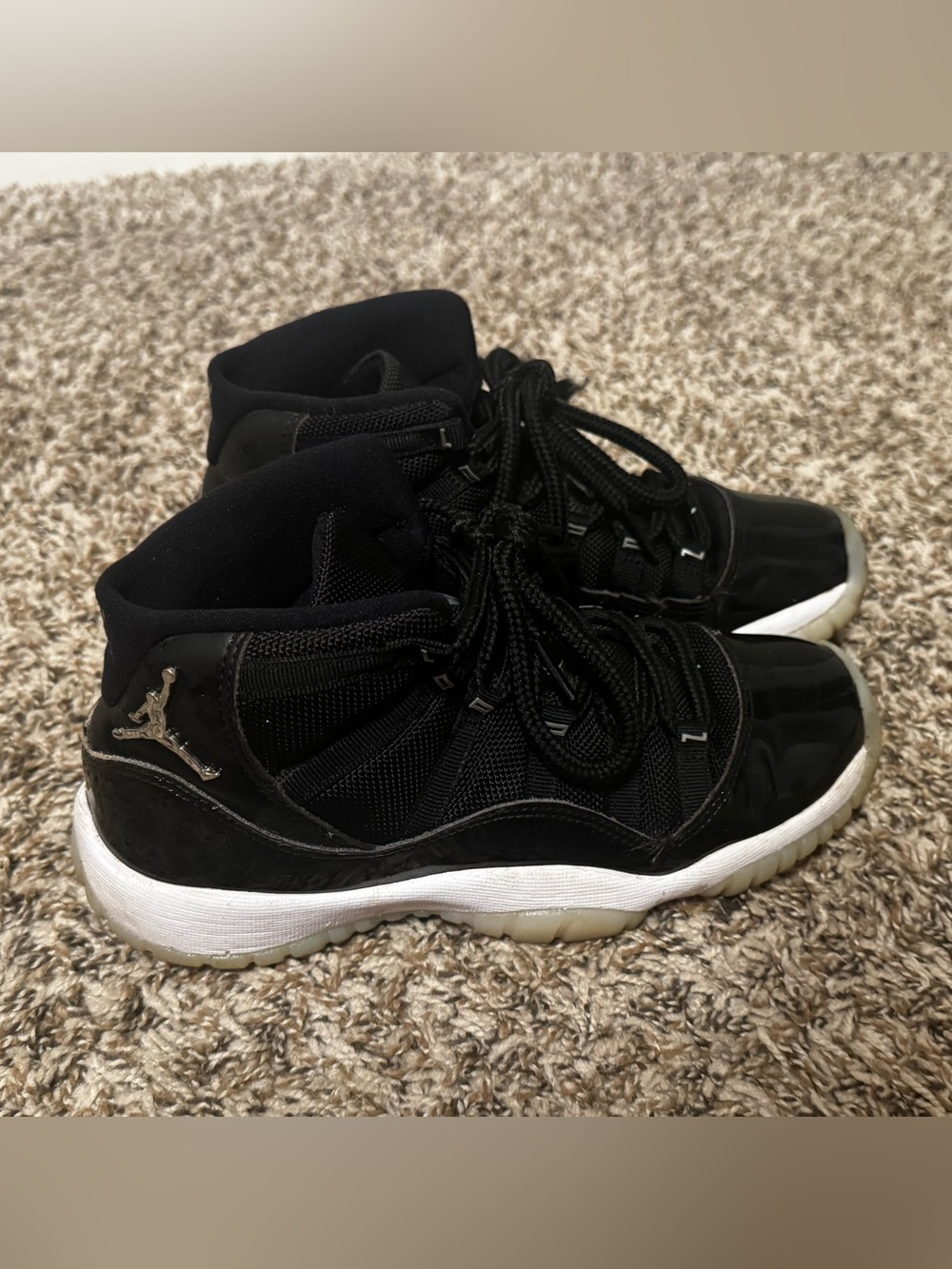 Youth size 4.5 Air Jordan 11 Retro GS "Jubilee / 25th Anniversary